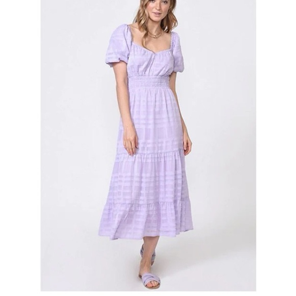 Adelyn Rae Lilac Midi Dress